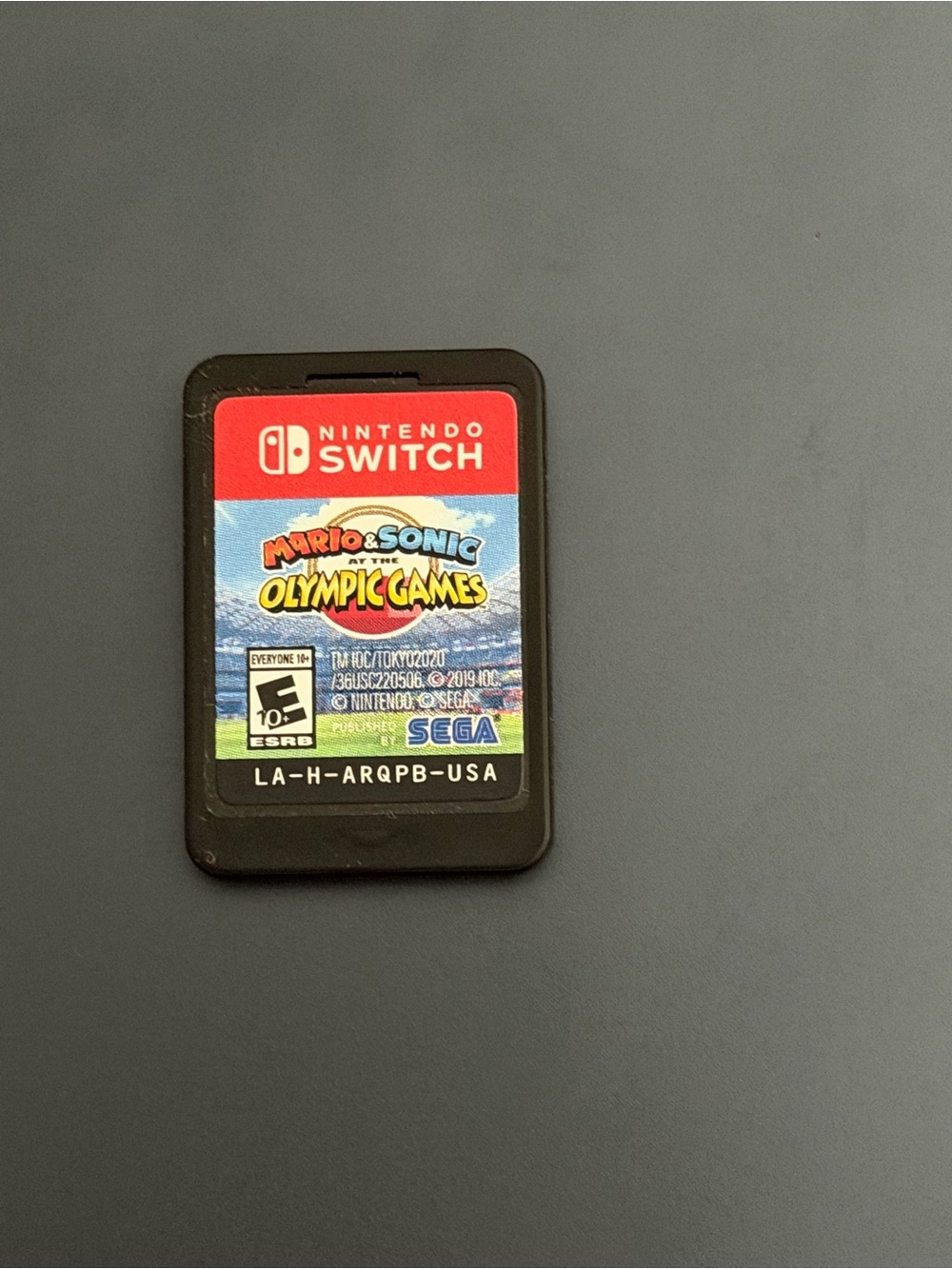 Nintendo Switch Mario & Sonic at the Olympic Games Card - Black with Red Label